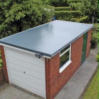 Completed flat roof on a residential extension